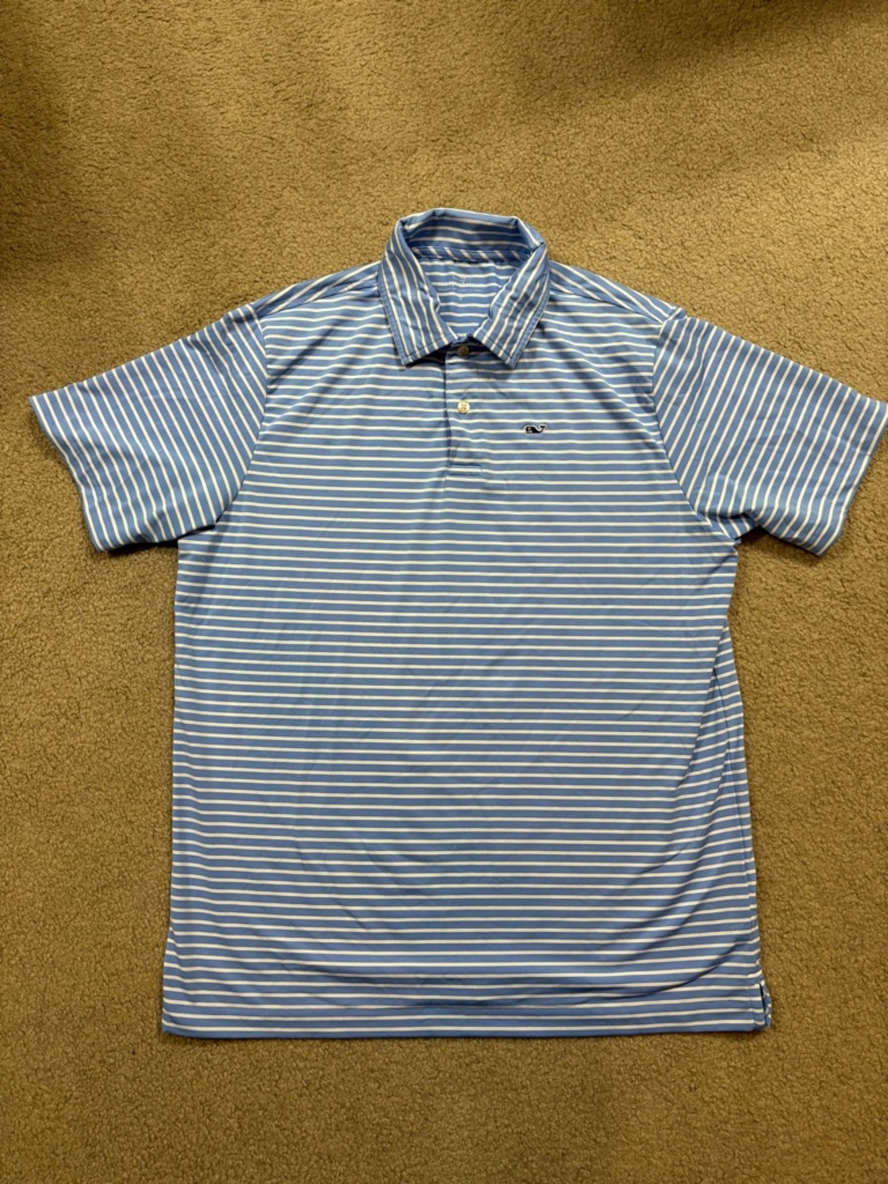 Vineyard Vines Boys Blue & White Stripe Polo